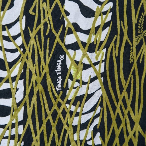 Vintage 90s Tinga Tinga Zebra Nature Shirt - Picture 8 of 9